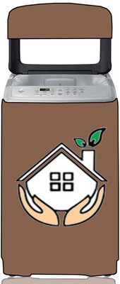 KVAR Top Loading Washing Machine  Cover(Width: 68 cm, Beige)
