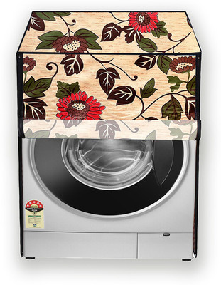 Hizing Front Loading Washing Machine  Cover(Width: 72 cm, Beige, Red)