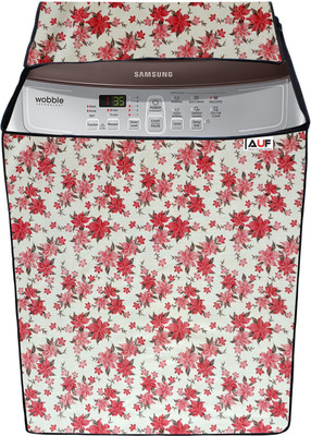 AAVYA UNIQUE FASHION Top Loading Washing Machine  Cover(Width: 63.7 cm, Maroon,White)