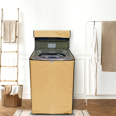 Glassiano Top Loading Washing Machine  Cover(Width: 53 cm, Beige)