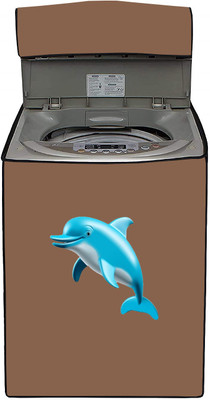 SIMSSOLUTIONS Top Loading Washing Machine  Cover(Width: 60.7 cm, Beige)