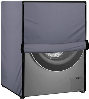 LoomStar Front Loading Washing Machine  Cover(Width: 63 cm, Grey Solid)