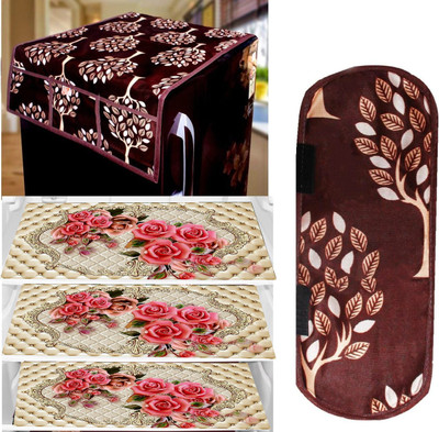 SANRAKSSHAN Refrigerator  Cover(Width: 99 cm, Multicolor)