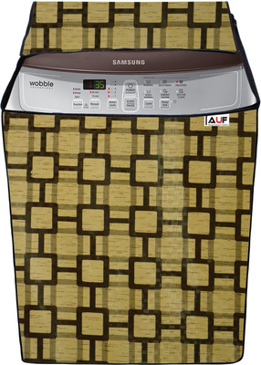 AAVYA UNIQUE FASHION Top Loading Washing Machine  Cover(Width: 63.7 cm, Gold,Black)