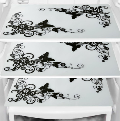 BHOLA PARVATI TRADING Fridge Mat(Width: 43.2 cm, Black)