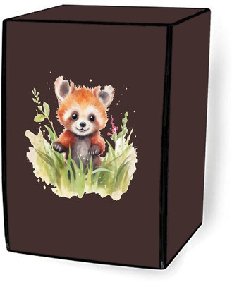 Delideal Front Loading Washing Machine  Cover(Width: 53 cm, Brown)