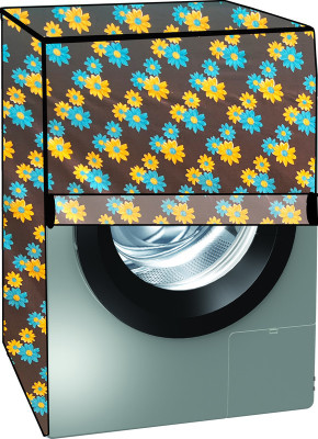 KVAR Front Loading Washing Machine  Cover(Width: 72 cm, Yellow, Brown)