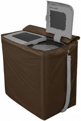 CareFab Semi-Automatic Washing Machine  Cover(Width: 89 cm, Brown)