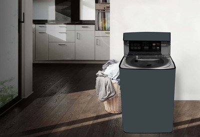 Hillberg Top Loading Washing Machine  Cover(Width: 60.91 cm, Grey)