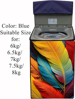 Declooms Top Loading Washing Machine  Cover(Width: 61 cm, Blue)