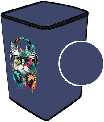 JM Homefurnishings Top Loading Washing Machine  Cover(Width: 70 cm, Blue)