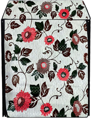 AAVYA UNIQUE FASHION Front Loading Washing Machine  Cover(Width: 63 cm, Red, Black)