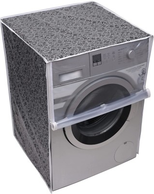 Deluxlane Front Loading Washing Machine  Cover(Width: 63 cm, Black & Grey)