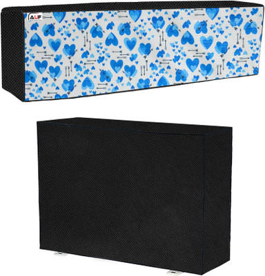 AAVYA UNIQUE FASHION Air Conditioner  Cover(Width: 91.44 cm, Blue,White)