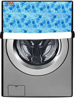 JM Homefurnishings Front Loading Washing Machine  Cover(Width: 70 cm, Blue, Sky Blue)