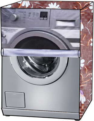 KVAR Front Loading Washing Machine  Cover(Width: 61 cm, Transparent, Brown)