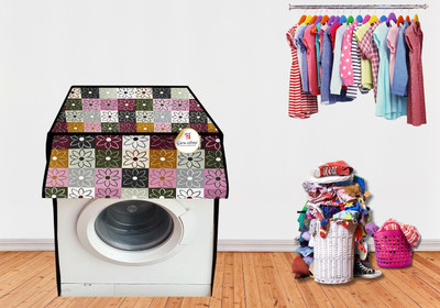 GURU-ISHMA Front Loading Washing Machine  Cover(Width: 53.34 cm, multicolour)