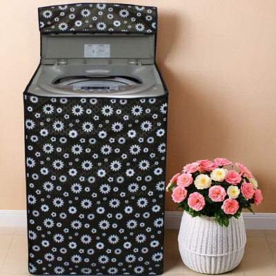 REVEXO Top Loading Washing Machine  Cover(Width: 58.42 cm, Black, White)