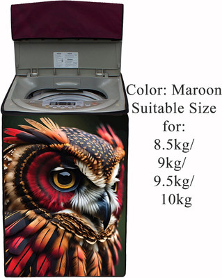 Declooms Top Loading Washing Machine  Cover(Width: 64 cm, Maroon)
