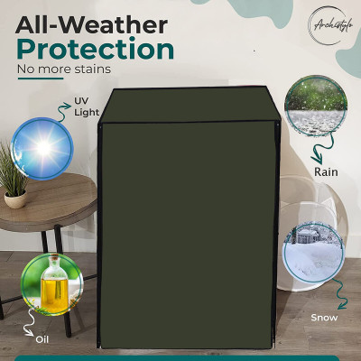 Archistylo Front Loading Washing Machine  Cover(Width: 69 cm, Green)