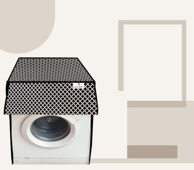 GURU-ISHMA Front Loading Washing Machine  Cover(Width: 60.96 cm, Brown, Silver)