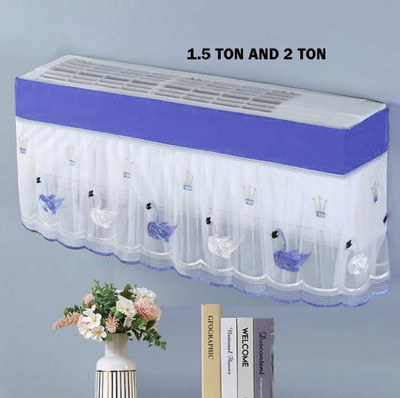 dyanifashion Air Conditioner  Cover(Width: 97 cm, White)