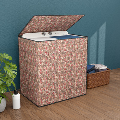 KUBER INDUSTRIES Semi-Automatic Washing Machine  Cover(Width: 60 cm, Brown, Red)
