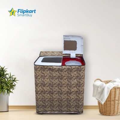 Flipkart SmartBuy Semi-Automatic Washing Machine  Cover(Width: 80 cm, Brown)