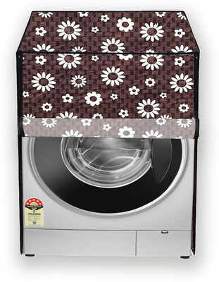 Hizing Front Loading Washing Machine  Cover(Width: 61 cm, Brown, White)
