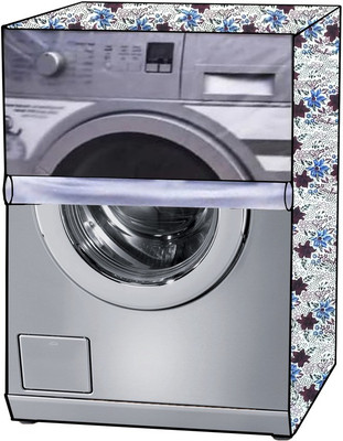 KVAR Front Loading Washing Machine  Cover(Width: 68 cm, TRANSPARENT, Maroon)