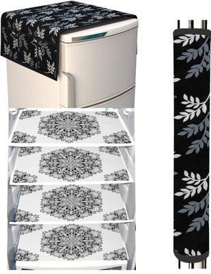 LooMantha Refrigerator  Cover(Width: 55 cm, Multicolor)