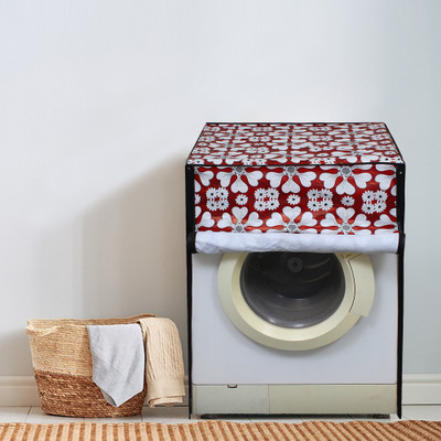Dream Care Front Loading Washing Machine  Cover(Width: 66.04 cm, Maroon, White)