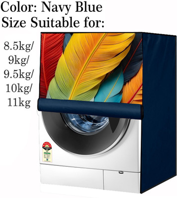 Declooms Front Loading Washing Machine  Cover(Width: 63.5 cm, Navy Blue)