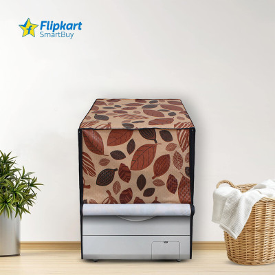 Flipkart SmartBuy Front Loading Washing Machine  Cover(Width: 61 cm, Brown Orange)