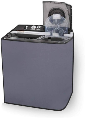 Trilok Sajawat Semi-Automatic Washing Machine  Cover(Width: 65 cm, Grey)