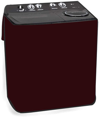 Hillberg Semi-Automatic Washing Machine  Cover(Width: 82.55 cm, Maroon)