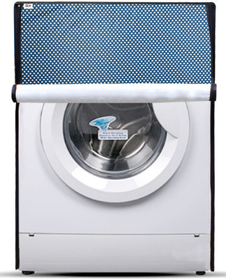 AAVYA UNIQUE FASHION Front Loading Washing Machine  Cover(Width: 61 cm, Blue, White)