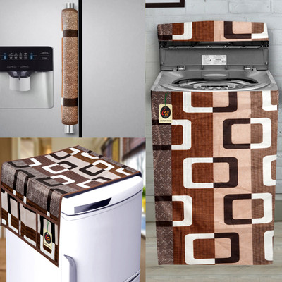 Comfort House Top Loading Washing Machine  Cover(Width: 58.42 cm, Brown)