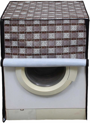 KingMatters Front Loading Washing Machine  Cover(Width: 63 cm, Grey, White)