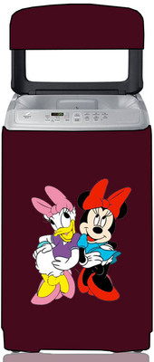 KVAR Top Loading Washing Machine  Cover(Width: 68 cm, Maroon)