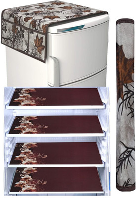 RichBox Refrigerator  Cover(Width: 54 cm, Beige)