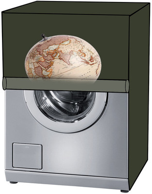 KVAR Front Loading Washing Machine  Cover(Width: 68 cm, Green)