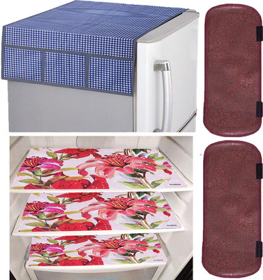 KUBER INDUSTRIES Refrigerator  Cover(Width: 56 cm, Blue)