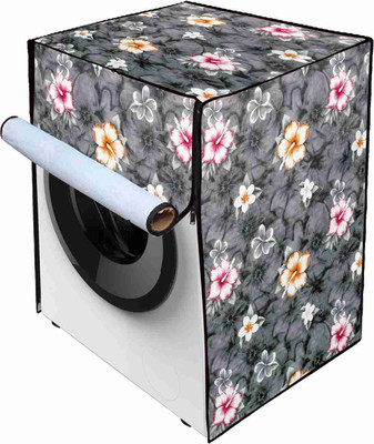 KRISHNA HOME DECOR Front Loading Washing Machine  Cover(Width: 67 cm, Black)