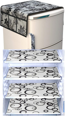 XMBUG Refrigerator  Cover(Width: 95 cm, Black)