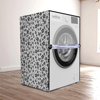 Kanushi Industries Front Loading Washing Machine  Cover(Width: 58 cm, Grey, Trasparent)
