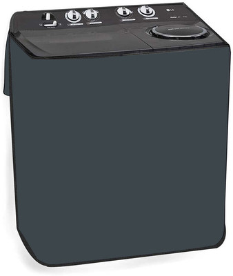 Hillberg Semi-Automatic Washing Machine  Cover(Width: 82.55 cm, Grey)