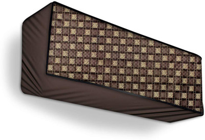 KingMatters Air Conditioner  Cover(Width: 33.02 cm, Brown Check)