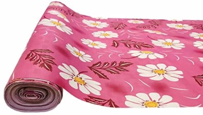 Furnish Flow Fridge Mat(Width: 45 cm, Length: 10 Meter, Pink Flower Design)