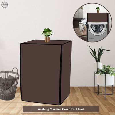 Hillberg Front Loading Washing Machine  Cover(Width: 60.96 cm, Brown)